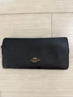 COACH ブラックレザー 長財布