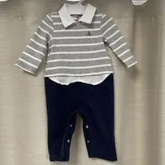 baby GAP ストライプロンパース 3-6ヶ月