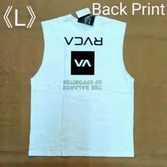 [新品] RVCA ルーカ タンクトップ ノースリーブ バックプリント Lサイズ