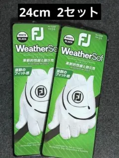 フットジョイ ウェザーソフ FGWF23 WH/BK 24cm 2セットのサムネイル