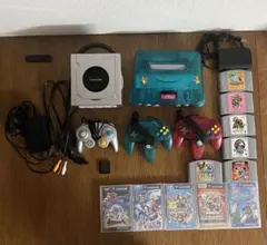 Nintendo64&GameCube本体 /コントローラー3つ /ゲーム11本