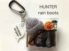 HUNTERハンターブーツBlack★ガチャ詰めポーチ★ミニチュア