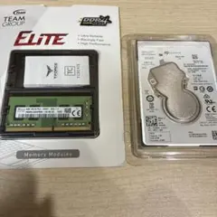 TEAM GROUP ELITE メモリ4GB Seagate 1TB HDDのサムネイル