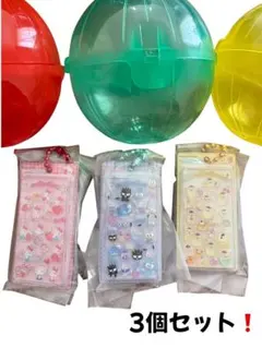 サンリオ ミニチュアチャーム キティ　プリン　はぴだんぶい　3個セット