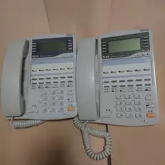 中古2台セット NTT ビジネスホン MBS-6LTEL-2 ホワイト 難ありのサムネイル