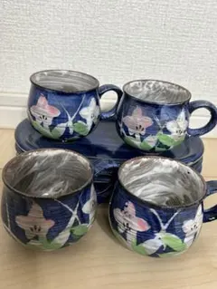 コーヒーカップ＆ソーサー　４客セット