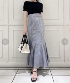 【新品未使用】｟ SNIDEL ｠チェックシアーマーメイドスカート