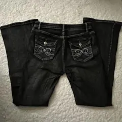 SHEIN ダークデニム ブーツカットパンツ S