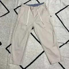 ビームス ベージュ ベーシック イージー チノパン 8分丈 メンズ