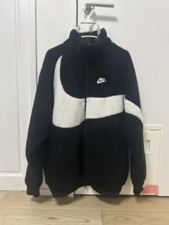 NIKE フリースジャケット リーズナブル 黒白 L