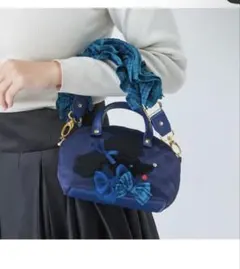 【新品未使用】familiar × Bibiy. HAND STRAP BLUE Bibiy.×familiar 初のコラボレーション ファミリアチェックのチュール