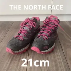 THE NORTH FACE 21cm トレッキングシューズ グレー/ピンク