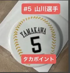 【#5山川選手】 シークレット　缶バッジ　ホークス　ソフトバンクホークス