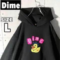 【希少】Dime 刺繍アヒル ブラックパーカー