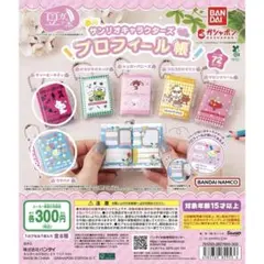 BANDAI 豆ガシャ本　サンリオ　プロフィール帳　チャーミーキティ　ウサハナ