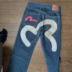 EVISU エヴィス デニムパンツ ピンクペイント31 ‪✕‬‪‪35 - メルカリ‬‬