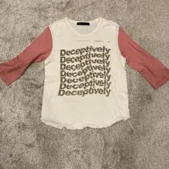 SHIPS 七分袖 ラグラン Tシャツ ホワイト ピンクのサムネイル