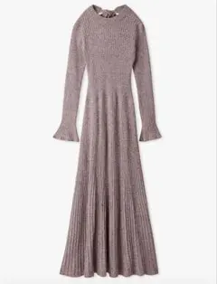 SNIDEL バックオープンニットワンピース