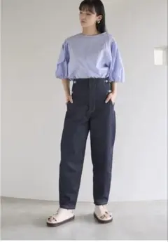 エミデニムemmi x UNDERSONコクーンシルエットデニム カーブデニムのサムネイル