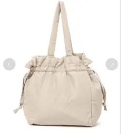 【未使用】niko and... ナイロン トートバッグ ベージュ