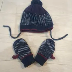 H&M ニット帽とミトンセット