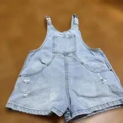 デニムオーバーオール 140cmライトブルー