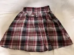 美品 チェック柄 スカート 120cm SERAPH 女の子 春