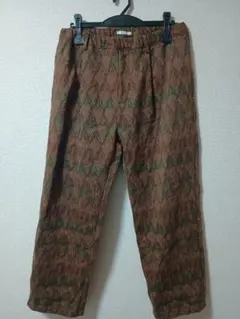 BAYFLOW 幾何学模様 イージーワイドパンツ