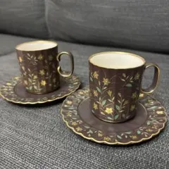 nakayama 中山陶器 カップソーサー ティーカップ ソーサー 3客セット 