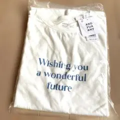 AND YUA ANY ロゴプリントTシャツ 新品