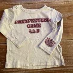 e.a.B 長袖ロングTシャツ　ベージュ　90