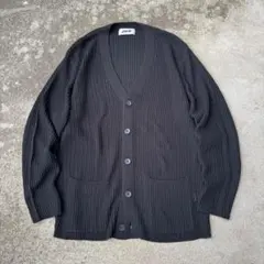 1990's JUN acryl knit cardigan black