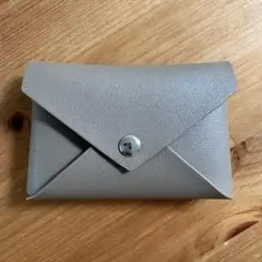 グレージュ　封筒型 カードケース