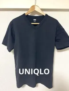 ユニクロ　UNIQLO Ｖネック　Tシャツ　黒　ブラック　Lサイズ