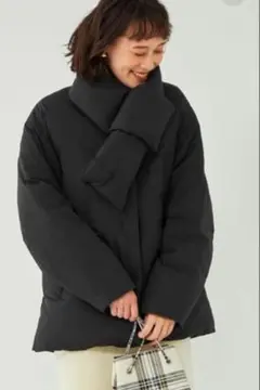 グリーンレーベルリラクシング☆ノーカラー撥水ダウンコート ウォッシャブル