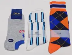 Polo Ralph Lauren & VAN（2足）ソックス 合計3足セット