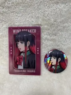WIND BREAKER 椿野佑 ベースヤード 缶バッジ　クリアカード