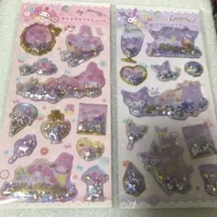【正規品】マイメロ　クロミ　キラキラカプセルシール