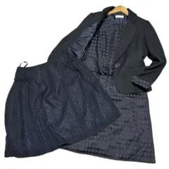 セレモニースーツ3点セット　ネイビー　9号　卒業、卒園式　冠婚葬祭