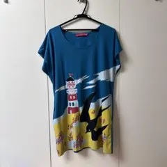 グラニフ と 林なつこさんのコラボ商品チュニックワンピース(美品)のサムネイル