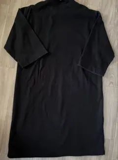 ポケットTシャツ ワンピース　ブラック Fのサムネイル