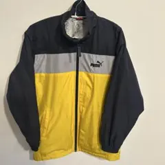 PUMA ジップアップジャケット イエロー/ネイビー