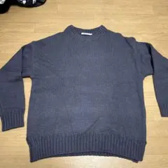 colony2139 リブ編み ニットセーター グレーパープル