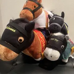 サラブレッドコレクション　ぬいぐるみ　4種セット　ゴールドシップ