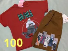 ディズニー ヴィランズ アースラ 半袖Tシャツ ハーフパンツ 2点セット 100