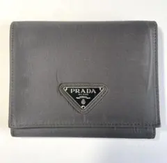 PRADA 三つ折り財布 ナイロン サフィアーノレザーのサムネイル