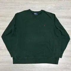 ポロラルフローレン XL ポニー刺繍 スウェット ダークグリーン