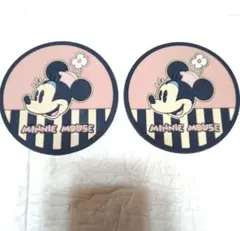 ミニーマウス コースター ２枚セット　ディズニー　キャラクターグッズ　キッチン