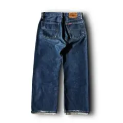 【極上色落ち】BIG JOHN70s〜80sデニムパンツ31W国産縦落ちヒゲ濃紺のサムネイル