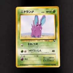 【極美品】ニドラン♂ 旧裏 クイックスターターギフト